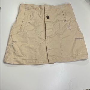 Carmar Tan Utility Cargo Micro Mini Skirt Size US 8